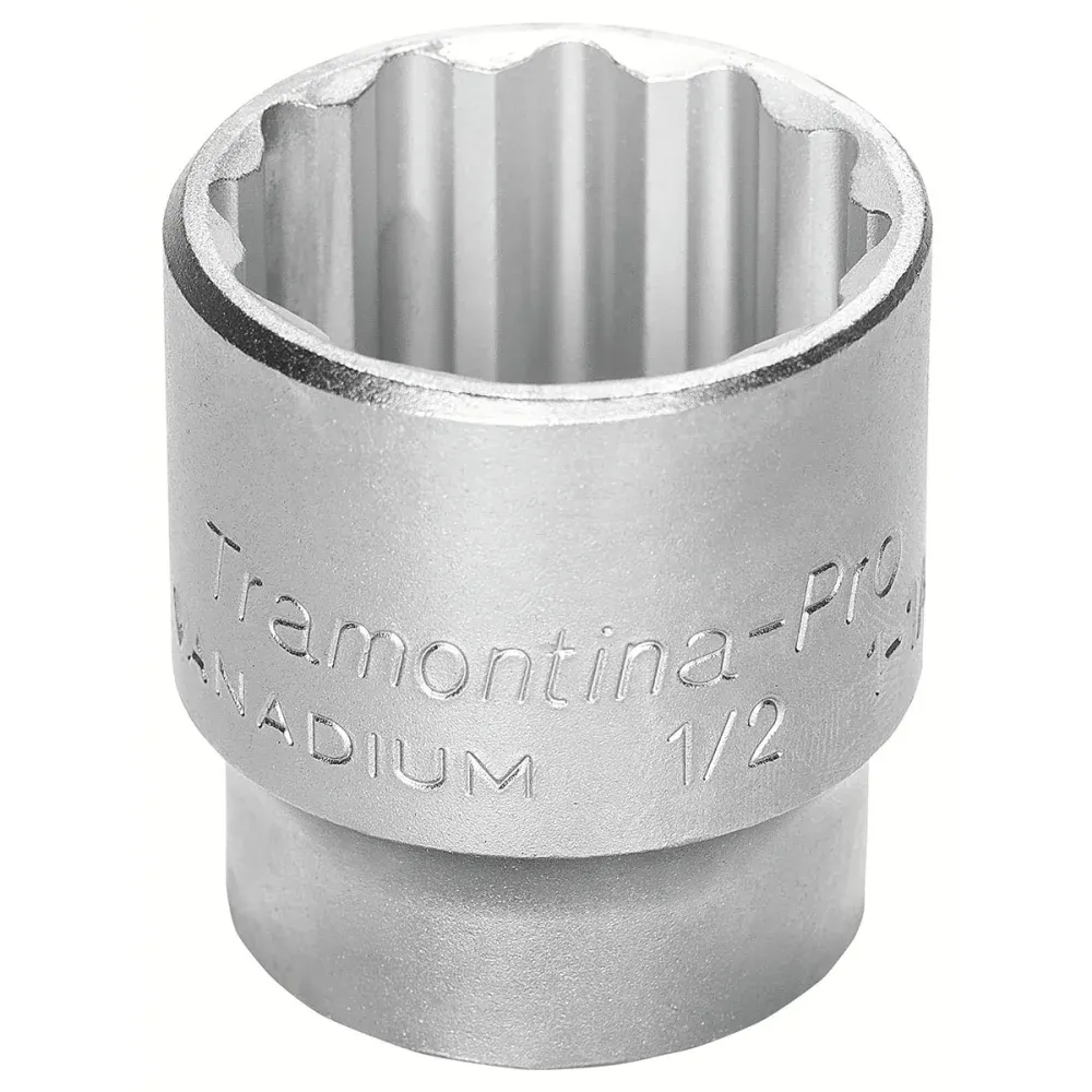 Soquete Estriado com Encaixe 1/2” - 1” Tramontina